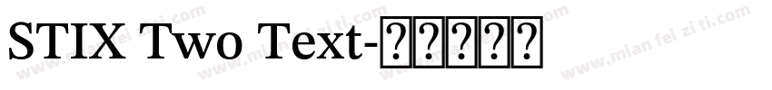 STIX Two Text字体转换